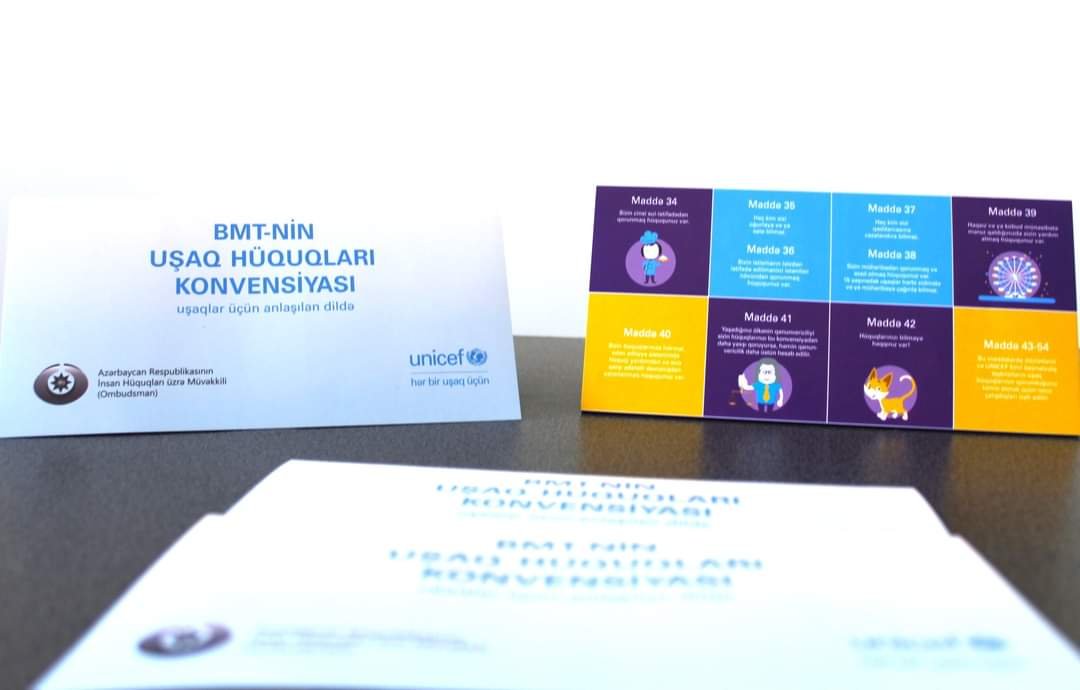 Ombudsman və UNICEF tərəfindən “BMT-nin Uşaq hüquqları Konvensiyası” adlı maarifləndirici vəsait hazırlanıb