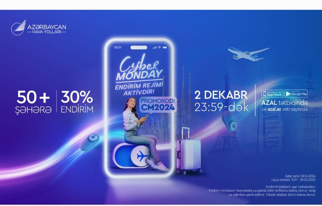 AZAL-dan "Cyber Monday" kampaniyası ilə endirimlər davam edir 