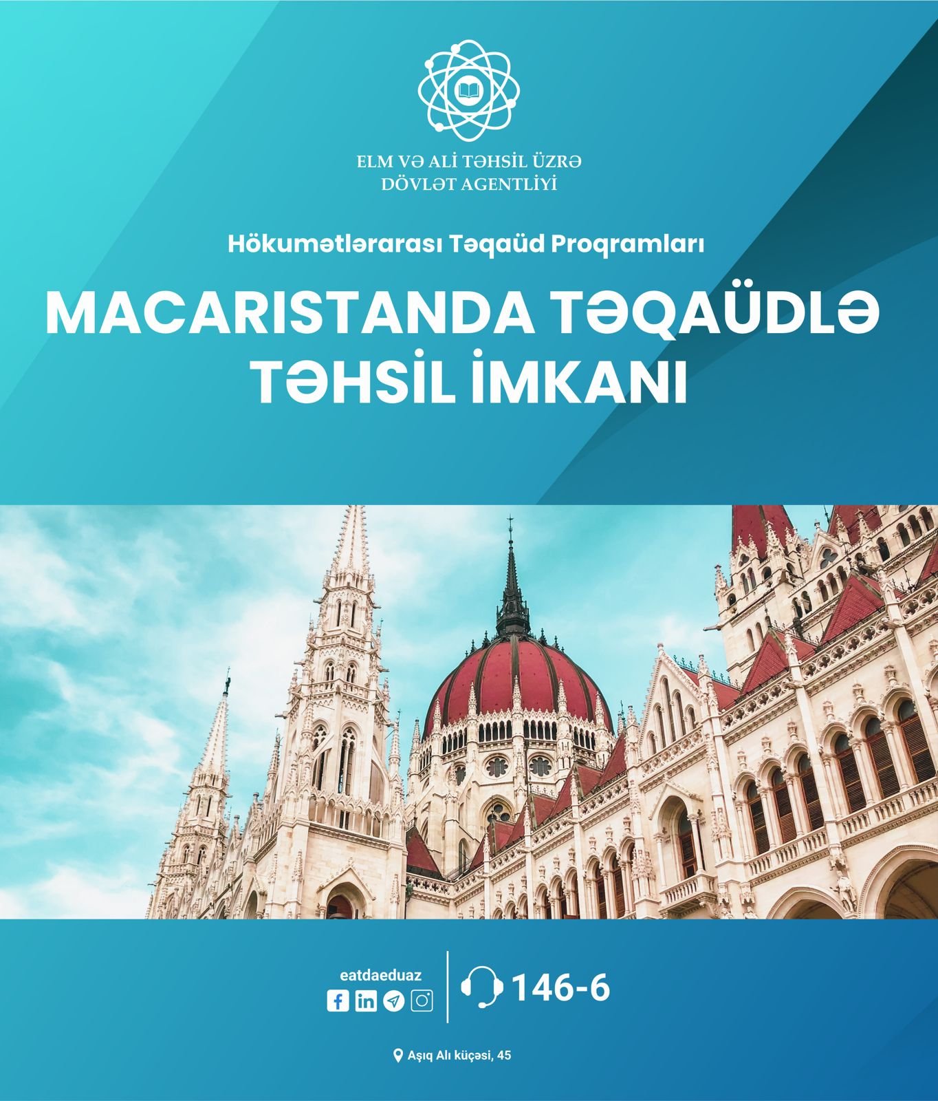 Macarıstanda 2025-2026-cı tədris ili üçün Hökumətlərarası Təqaüd Proqramı çərçivəsində təhsillə bağlı sənəd qəbulu başlayıb