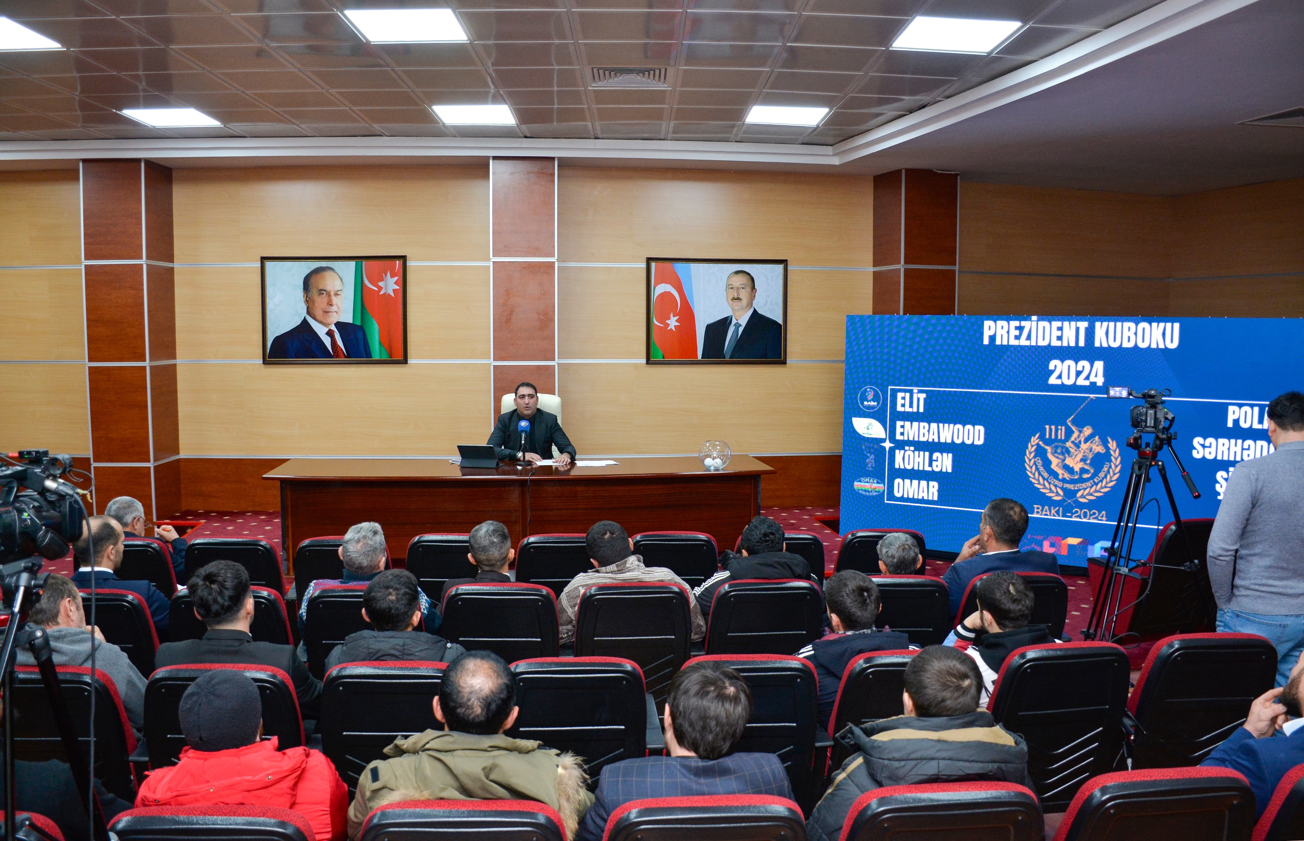 11-ci Prezident Kubokunun mətbuat konfransı və püşkatma mərasimi keçirilmişdir