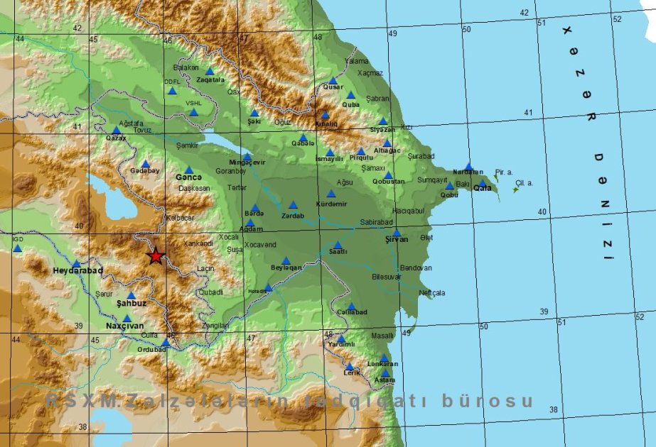 Azərbaycan-Ermənistan sərhəddində güclü zəlzələ baş verib.