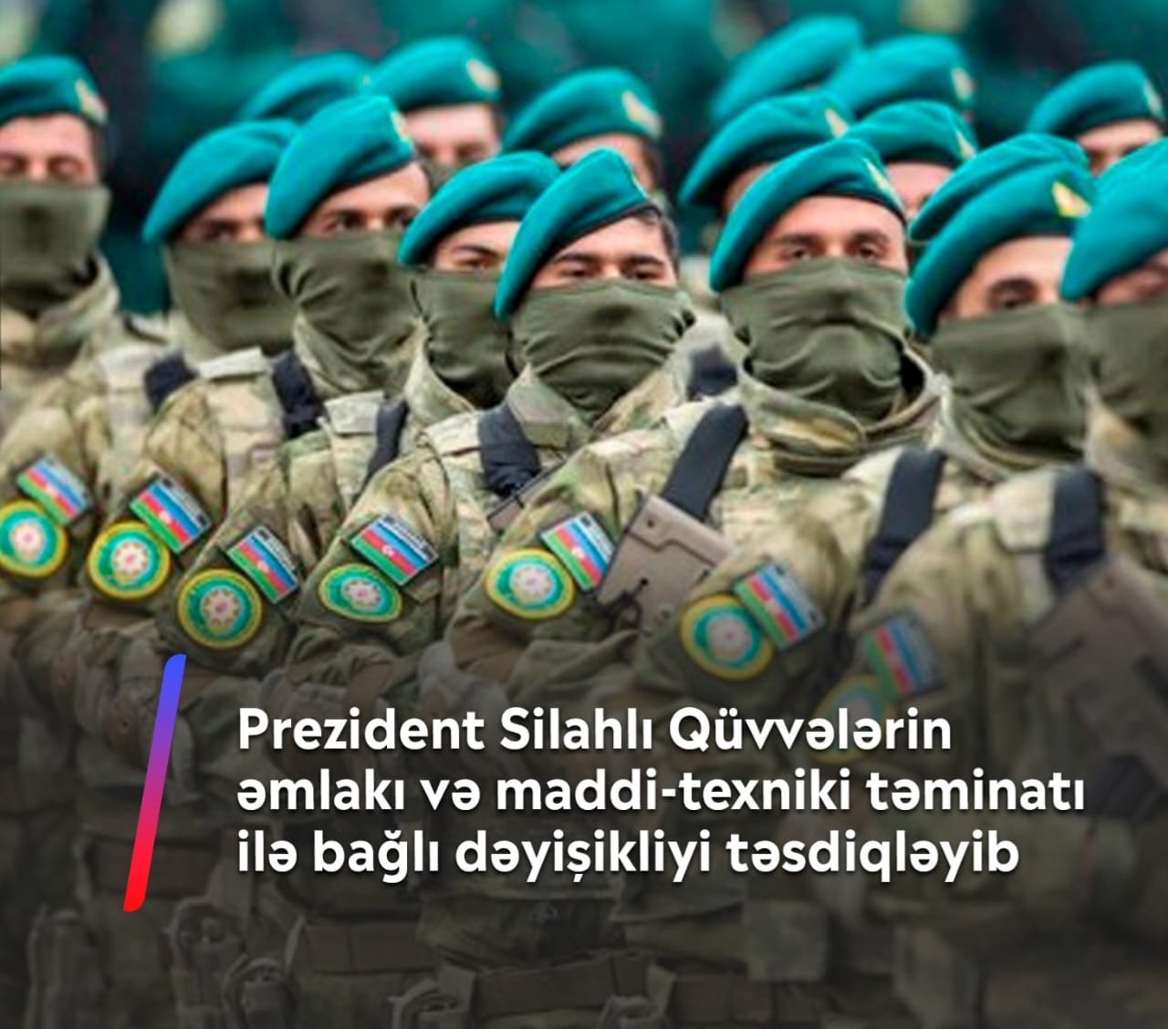 Prezident İlham Əliyev “Azərbaycan Respublikasının Silahlı Qüvvələri haqqında” qanuna dəyişikliyi təsdiqləyib