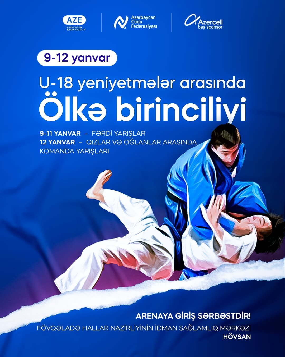 U-18 yeniyetmələr arasında ölkə birinciliyi keçiriləcək