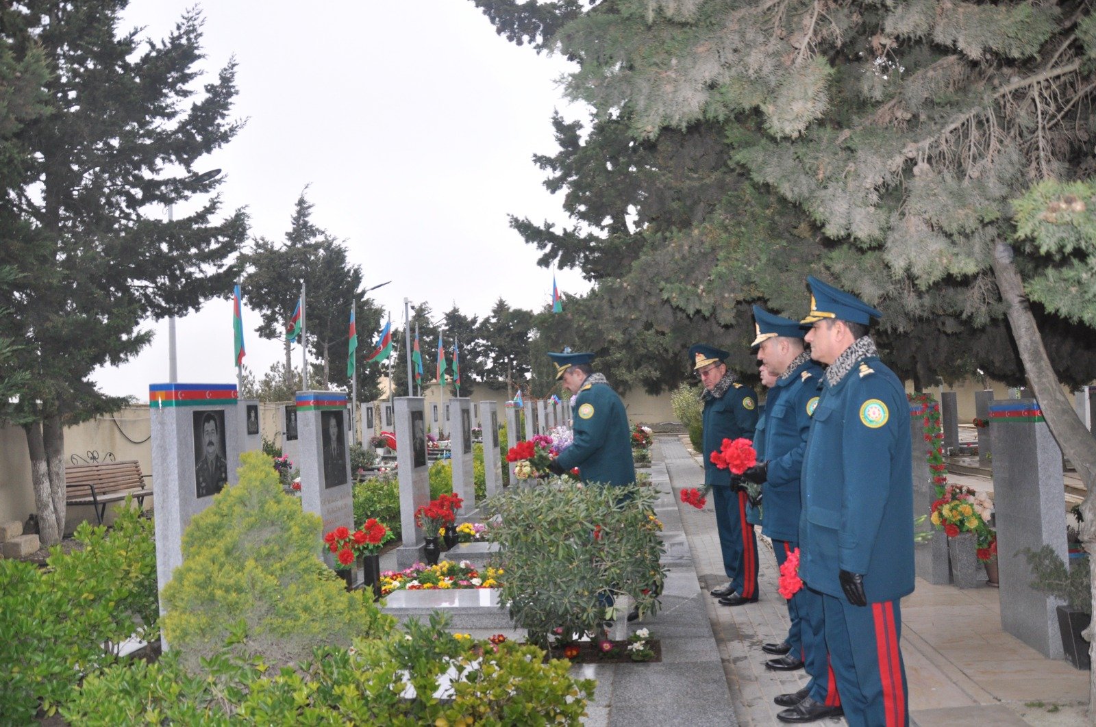 Mərhum general-mayor Məhəmməd Abbasquliyevin məzarı ziyarət edilmişdir