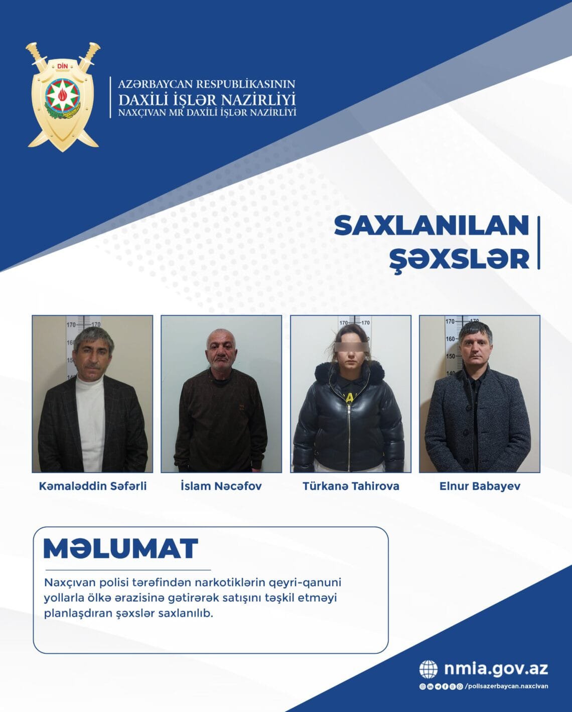 Naxçıvanda polisin narkotik əməliyyatı- Saxlanılanlar var