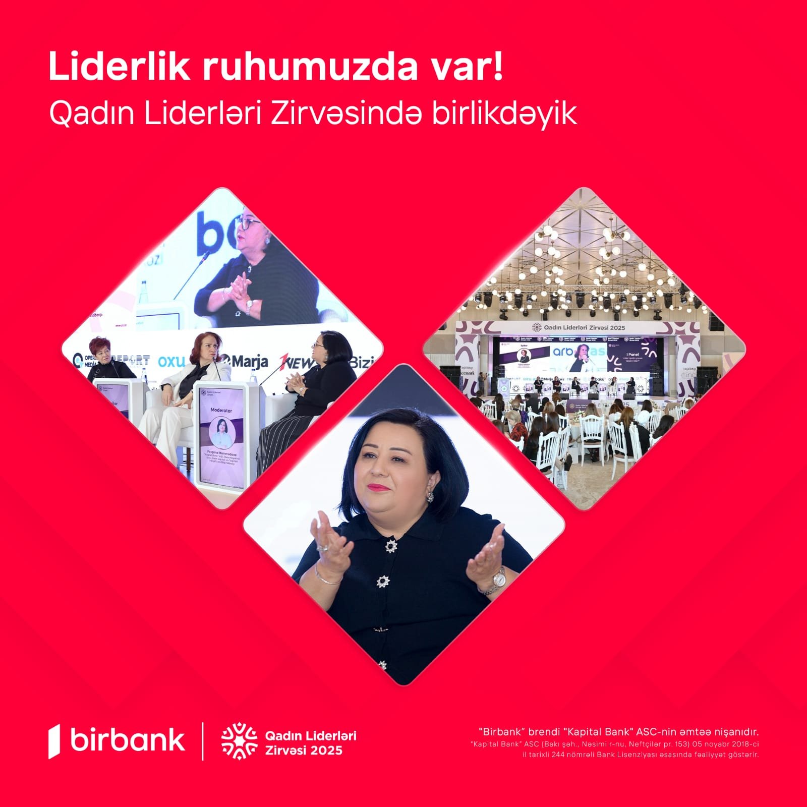 Birbank-ın dəstəyi ilə Qadın Liderləri Zirvəsi keçirildi 