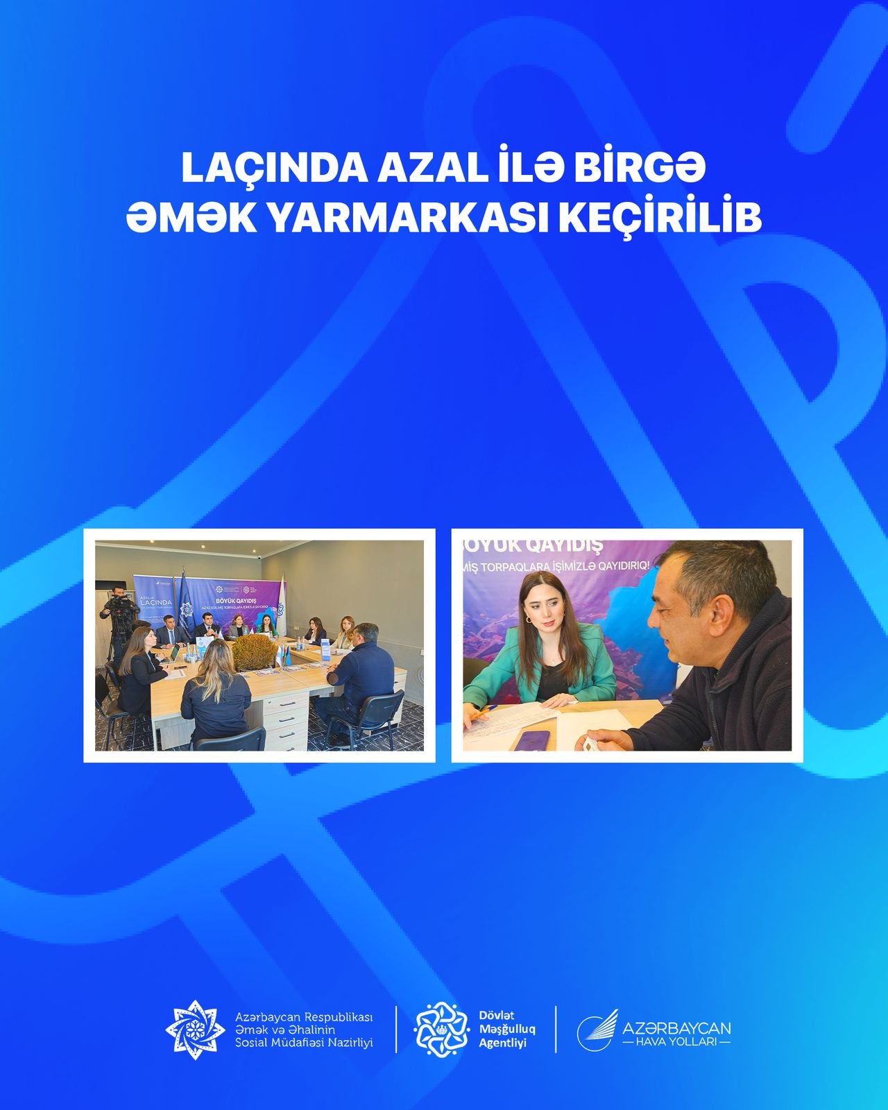 Laçında AZAL ilə birgə əmək yarmarkası keçirilib
