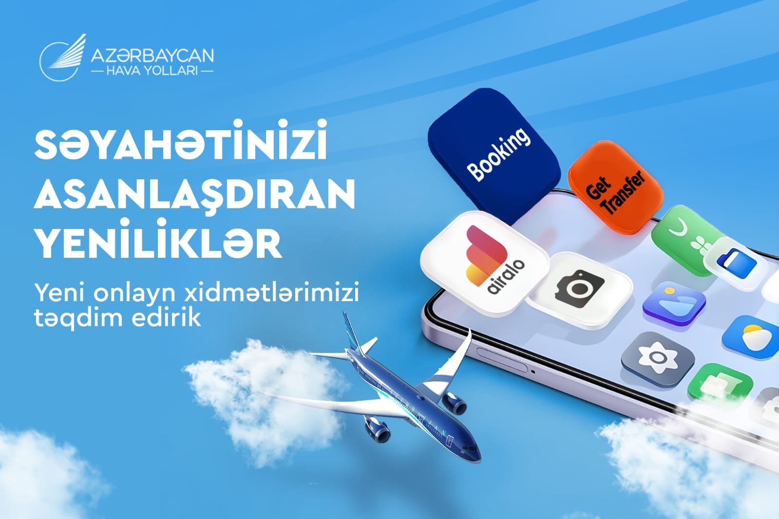 AZAL sərnişinlərin rahatlığını artırmaq üçün yeni onlayn xidmətlər təqdim edir 