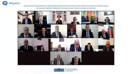 Naxçıvan Muxtar Respublikası Nazirlər Kabinetində videoformatda  müşavirə keçirilib