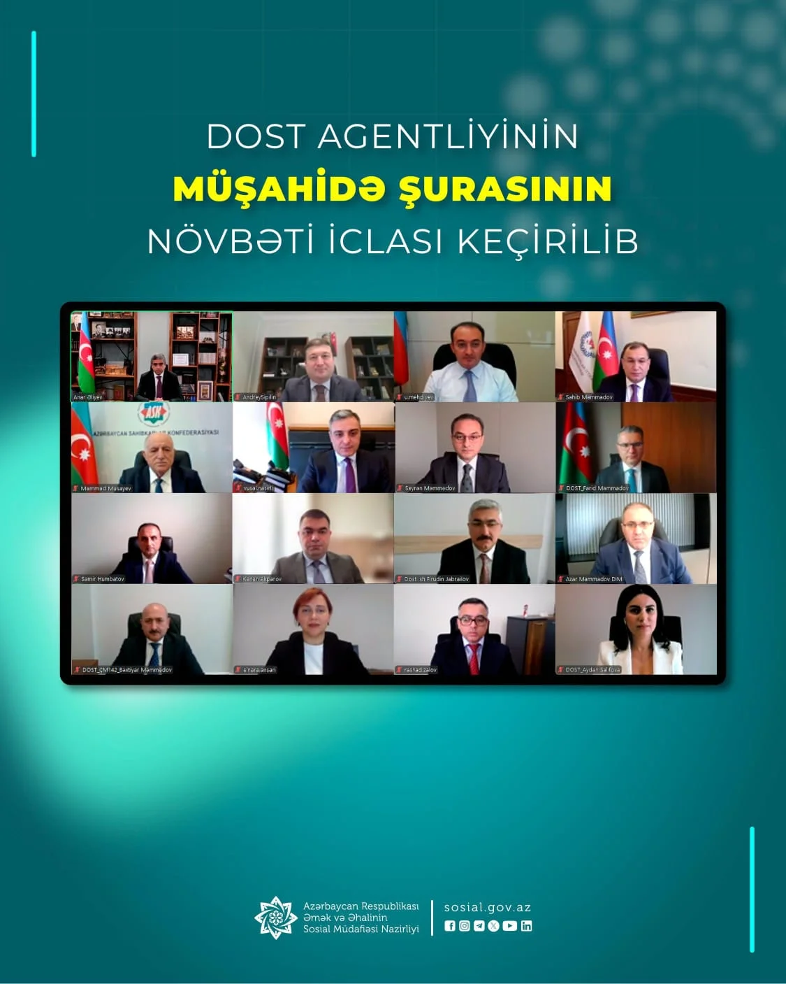 DOST Agentliyinin Müşahidə Şurasının növbəti iclası keçirilib