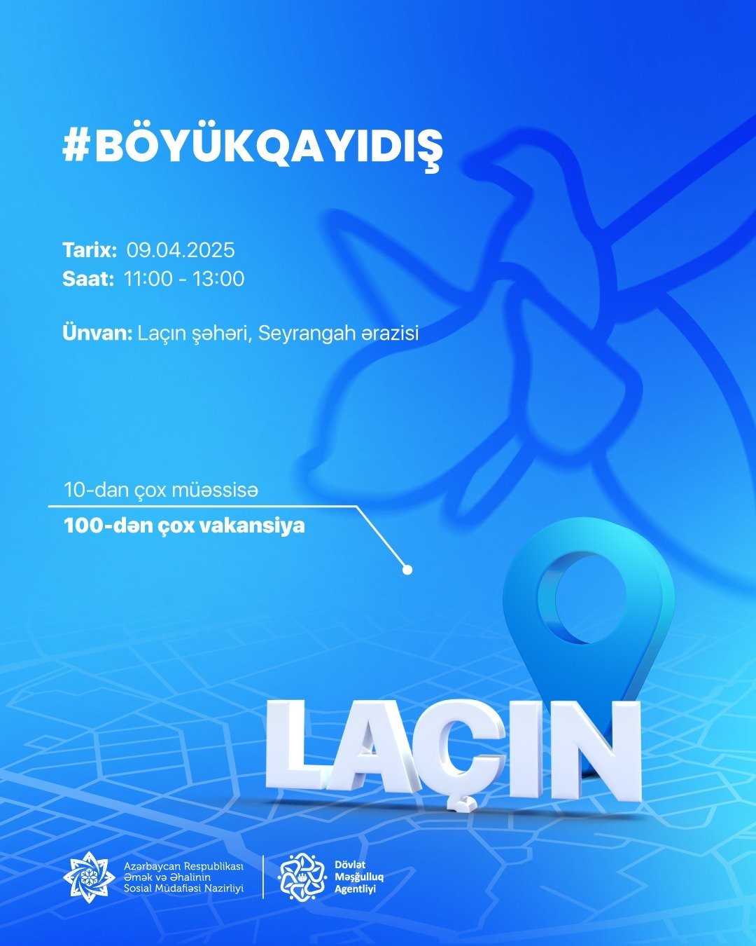 Cəbrayıl və Laçında növbəti əmək yarmarkaları keçiriləcək