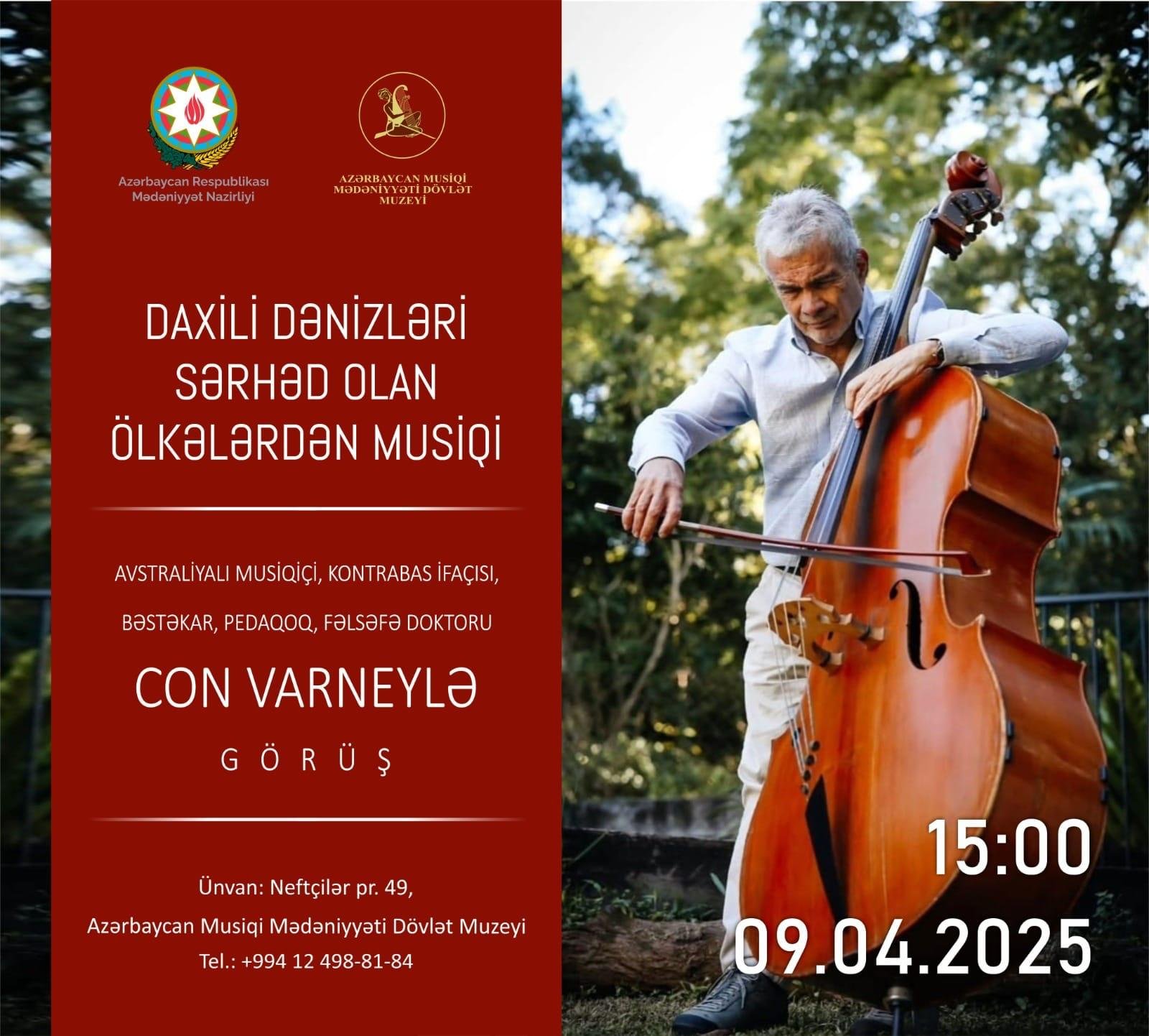 Bakıda avstraliyalı musiqiçi Con Varneylə musiqili görüş təşkil olunacaq