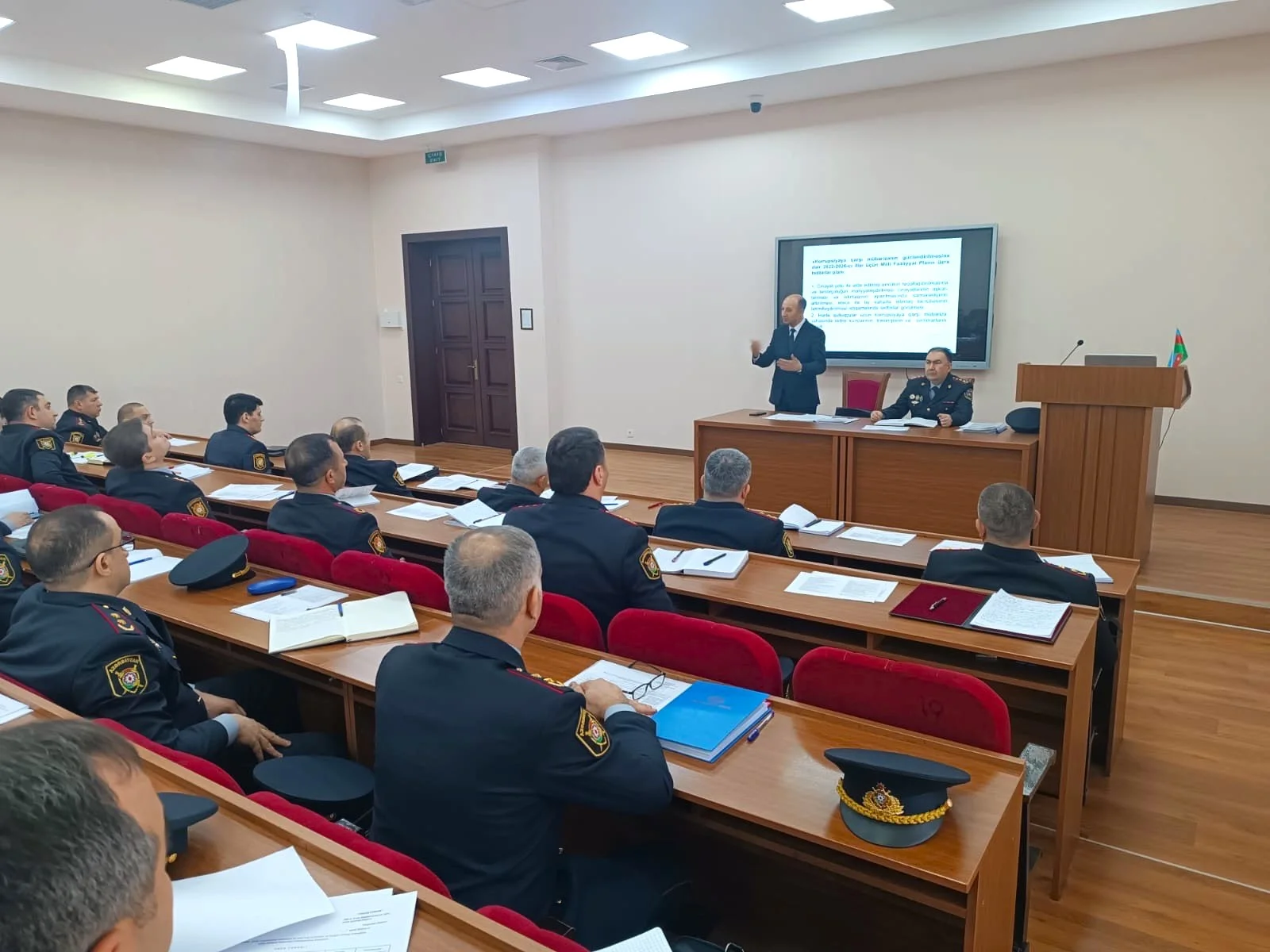 Daxili İşlər Nazirliyinin Polis Akademiyasında korrupsiyaya qarşı mübarizə mövzusunda maarifləndirmə tədbiri təşkil olunub