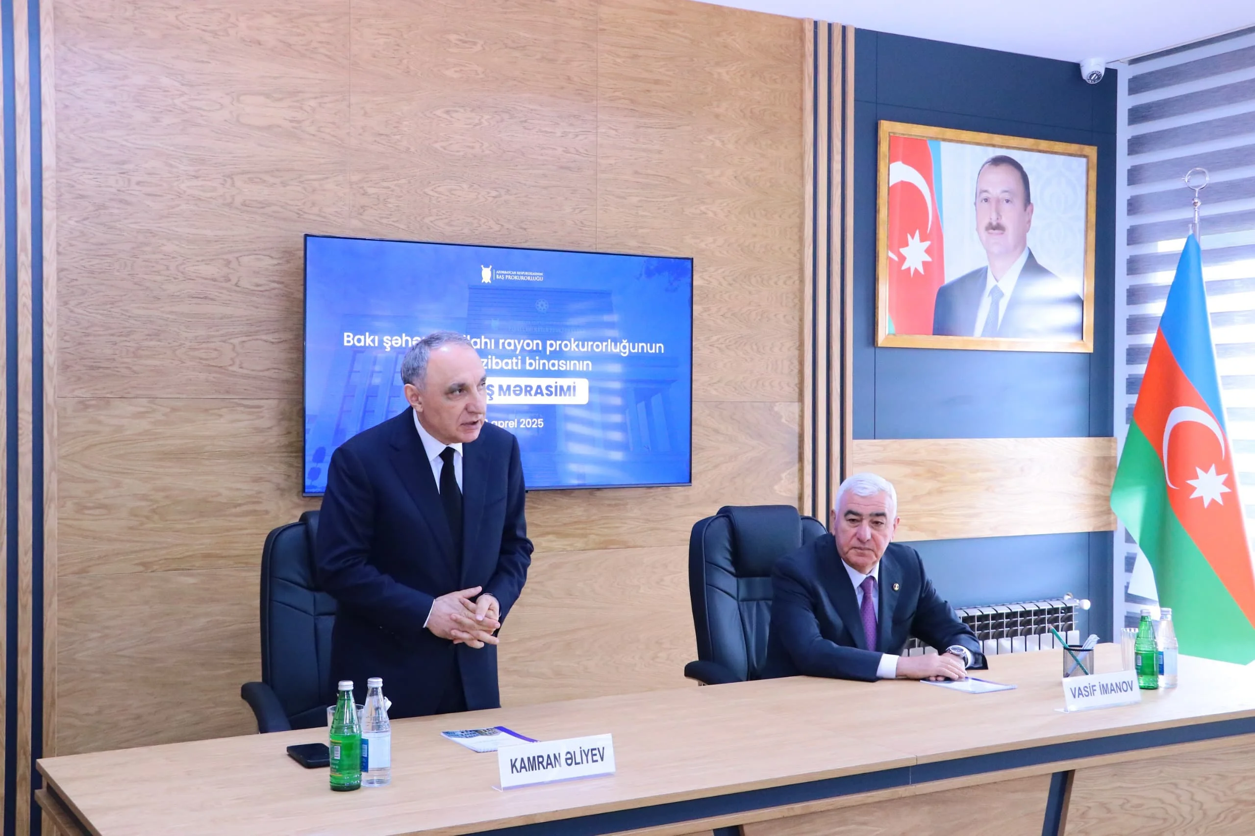 "Bakı şəhər Pirallahı rayon prokurorluğunun yeni inzibati binası: Baş prokuror Kamran Əliyev önəmli məsələlərə toxunub"