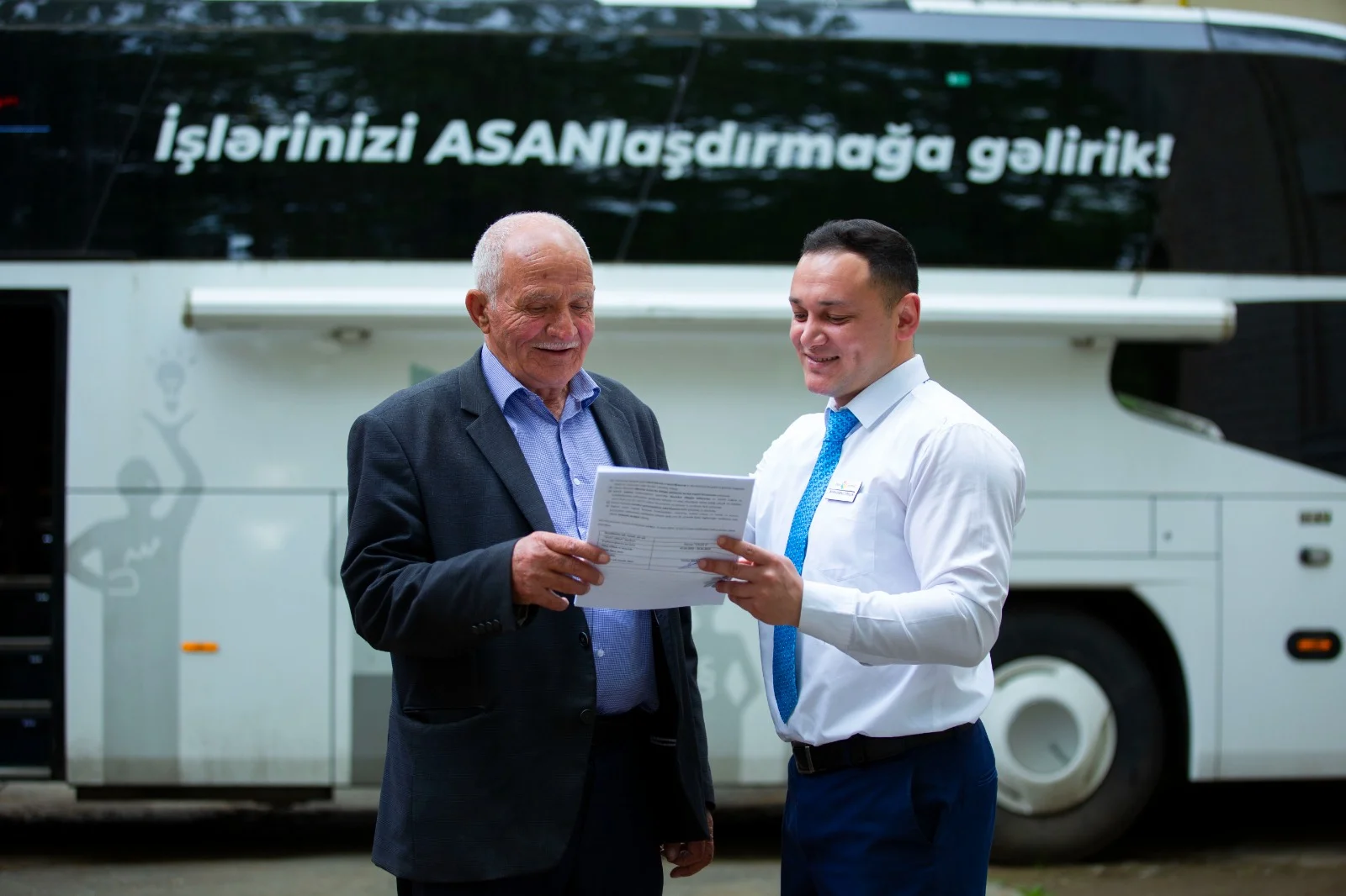 Qazaxın işğaldan azad olunan kəndlərinin sakinləri Səyyar ASAN xidmətdən yararlanıblar