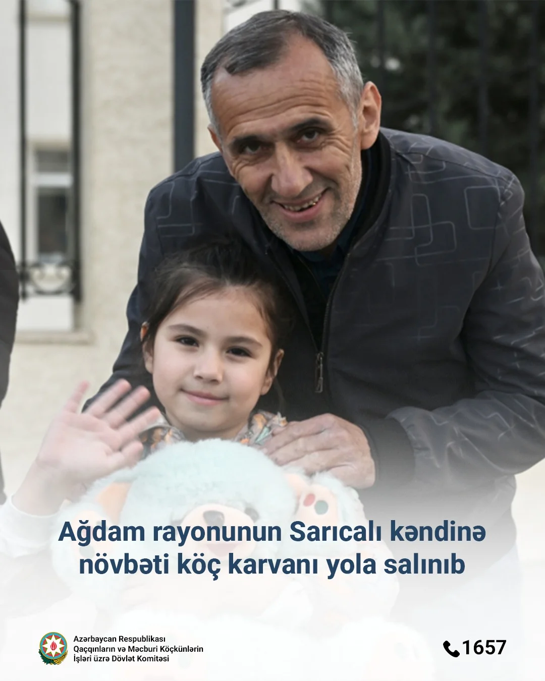 Ağdam rayonunun Sarıcalı kəndinə növbəti köç karvanı yola salınıb