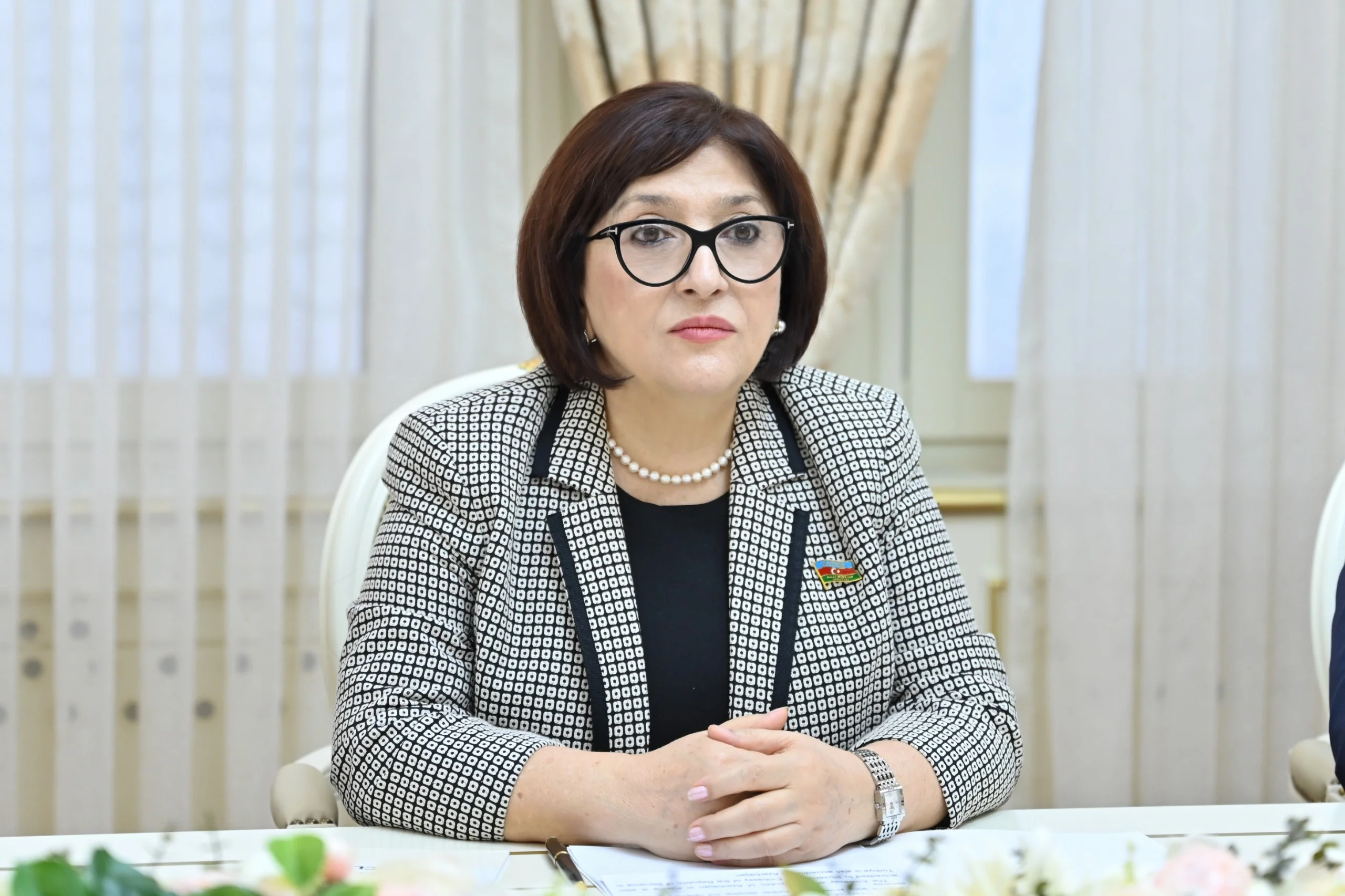 Milli Məclisin sədri Sahibə Qafarova Sloveniya-Azərbaycan parlamentlərarası dostluq qrupunun üzvləri ilə görüşüb