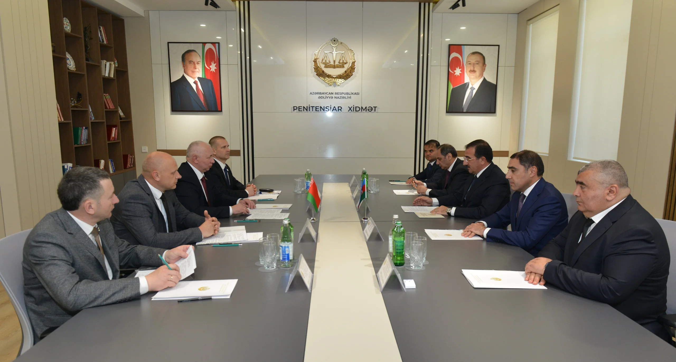 BELARUS RESPUBLİKASININ DAXİLİ İŞLƏR NAZİRLİYİNİN CƏZALARIN İCRASI DEPARTAMENTİNİN NÜMAYƏNDƏ HEYƏTİ ÖLKƏMİZƏ SƏFƏR EDİB