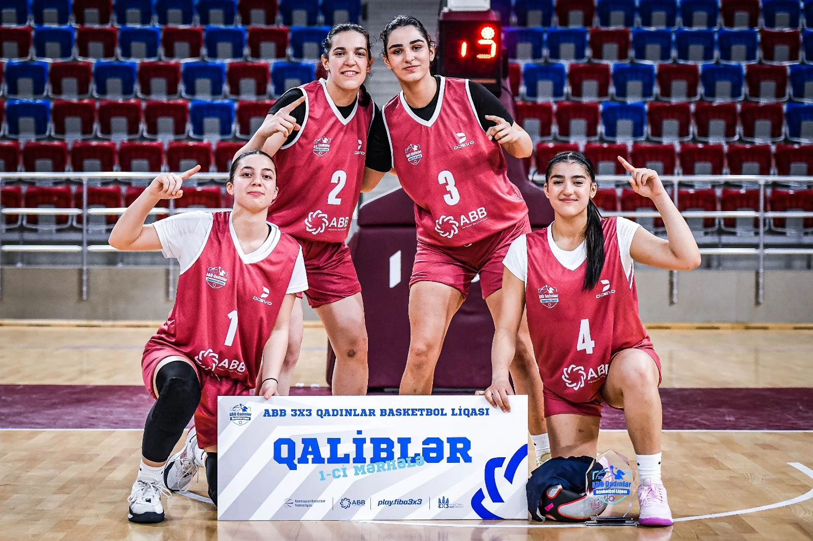 3x3 basketbol üzrə “ABB Qadın Basketbol Liqası”da ilk mərhələnin qalibi RİOEUGİM 2 komandasıdır