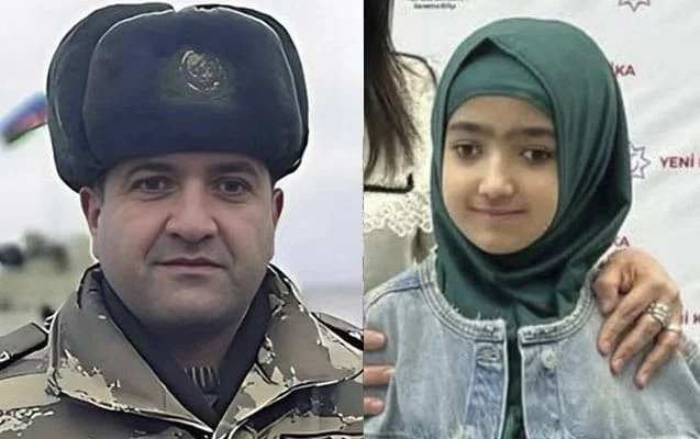 Şəhidin 13 yaşlı qızı izdihamla dəfn olundu