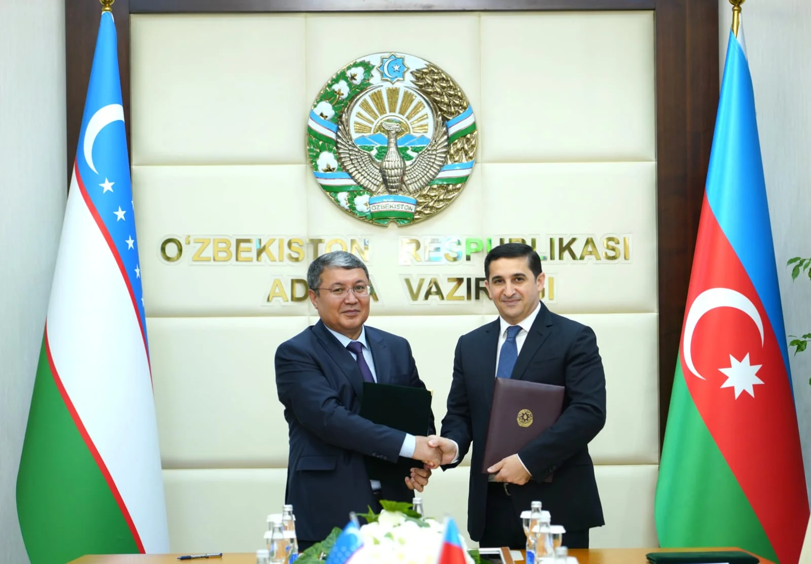 Azərbaycan və Özbəkistan Ədliyyə nazirlikləri arasında Əməkdaşlıq Proqramı imzalanıb