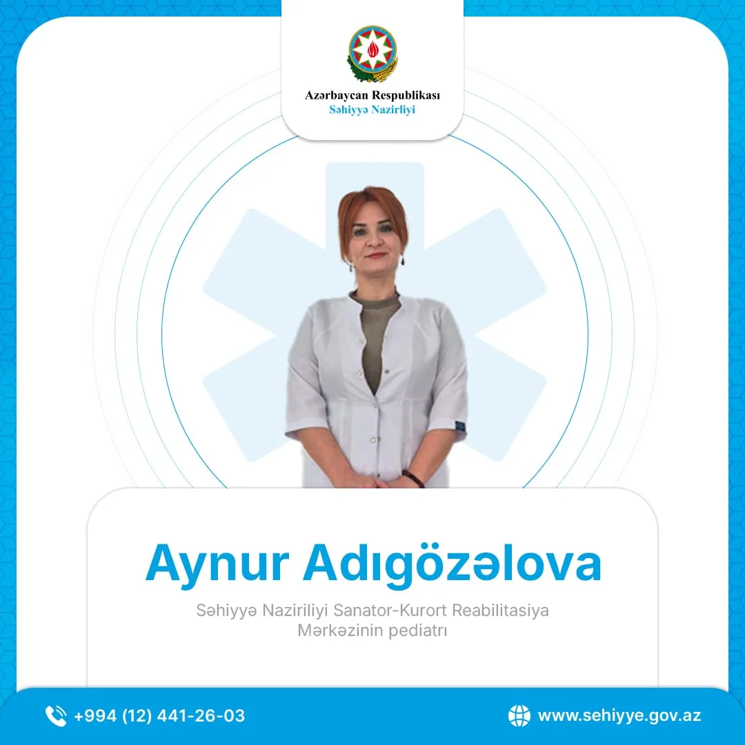 Səhiyyə Nazirliyi Sanator-Kurort Reabilitasiya Mərkəzinin pediatrı Aynur Adıgözəlova: “Vitaminlər və minerallar qida zəncirində əvəzolunmaz yerə sahibdirlər”