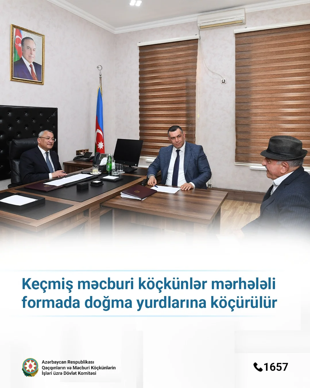 Keçmiş məcburi köçkünlər mərhələli formada doğma yurdlarına köçürülür