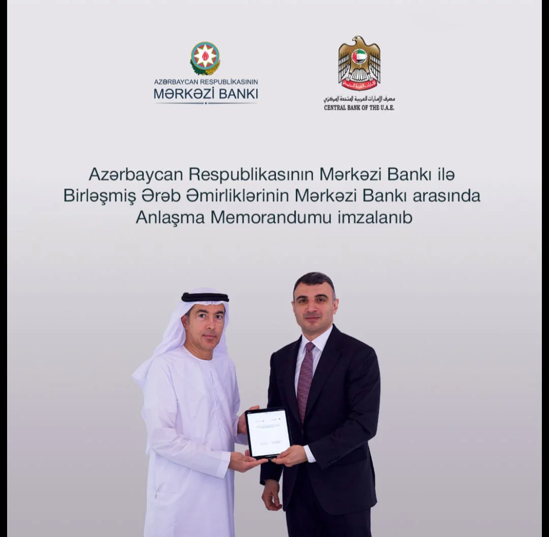 Azərbaycan Respublikasının Mərkəzi Bankı ilə Birləşmiş Ərəb Əmirliklərinin Mərkəzi Bankı arasında əməkdaşlıq genişlənir