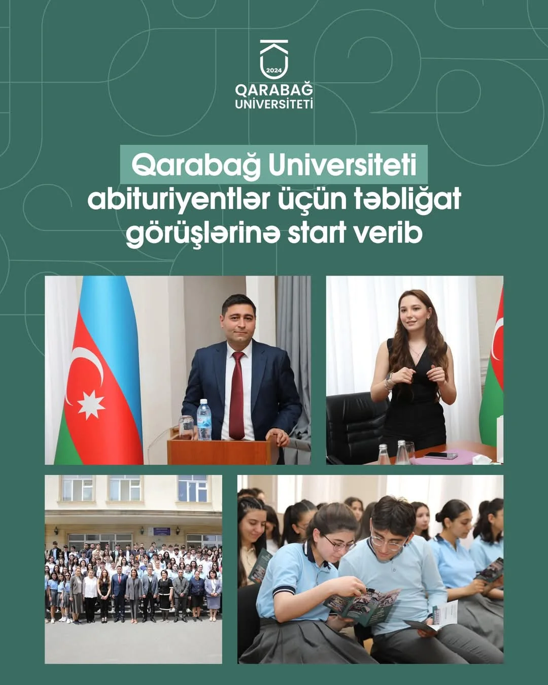 Qarabağ Universiteti abituriyentlər üçün təbliğat görüşlərinə start verib!
