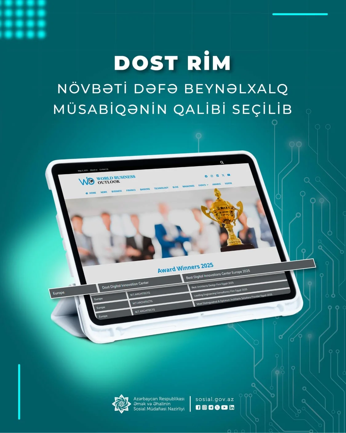 DOST RİM növbəti dəfə beynəlxalq müsabiqənin qalibi seçilib