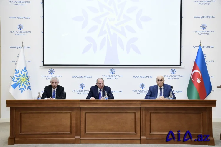 Yeni Azərbaycan Partiyasının İdarə Heyətinin iclası keçirilib