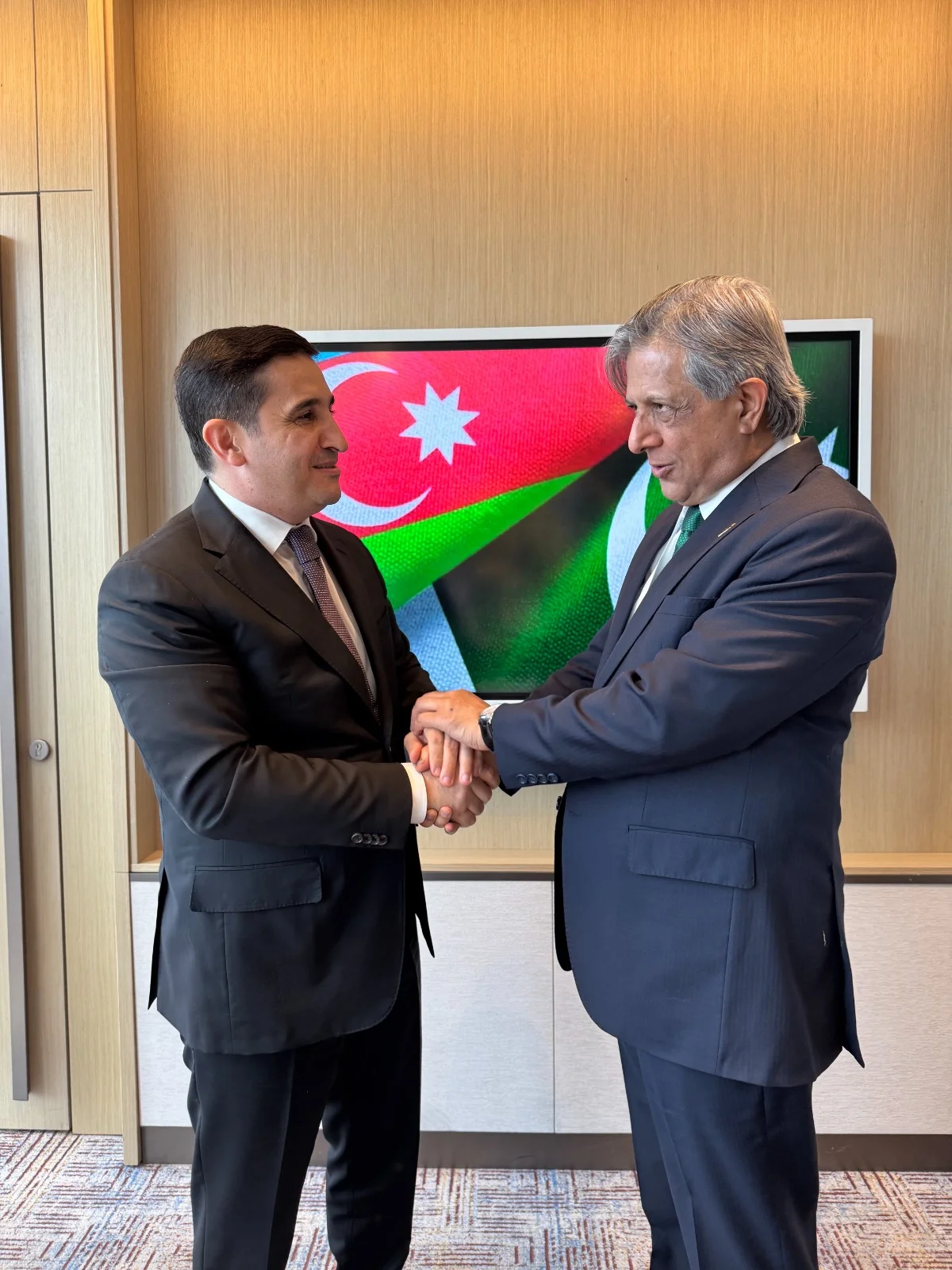 Nazir Fərid Əhmədov Pakistanın hüquq və ədliyyə naziri Azam Nazir Tarar ilə görüşüb