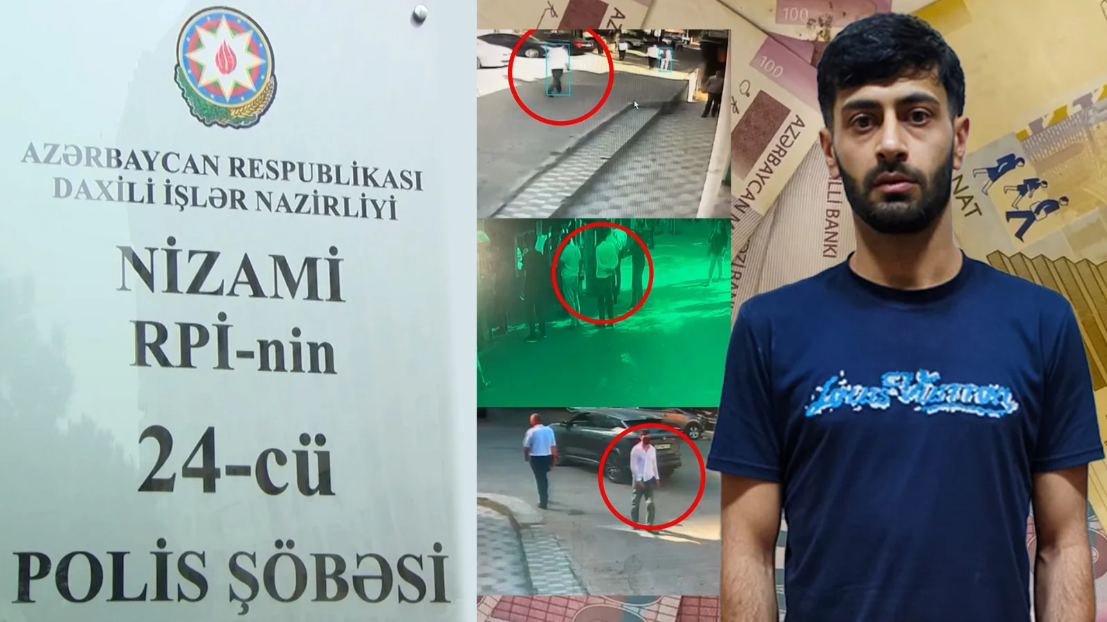 Nizami rayonunda tibbi maska ilə kamuflyaj olunaraq quldurluq edən şəxs saxlanılıb