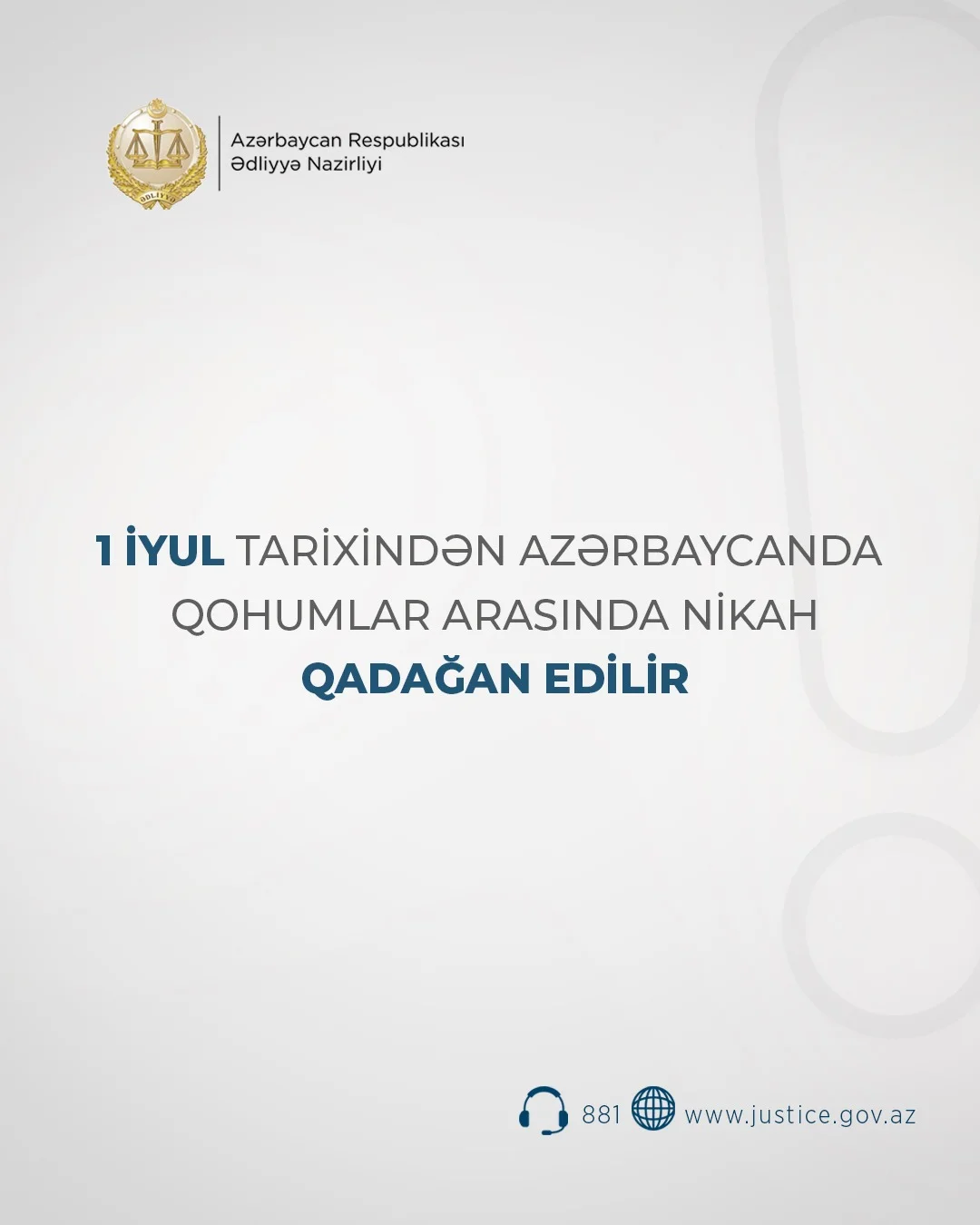 Azərbaycanda qohumlar arasında nikah qadağan edilir
