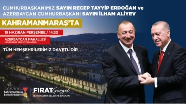 Ərdoğan və Əliyev Kahramanmaraşda – Zəlzələ bölgəsində 250 mininci ev təhvil veriləcək