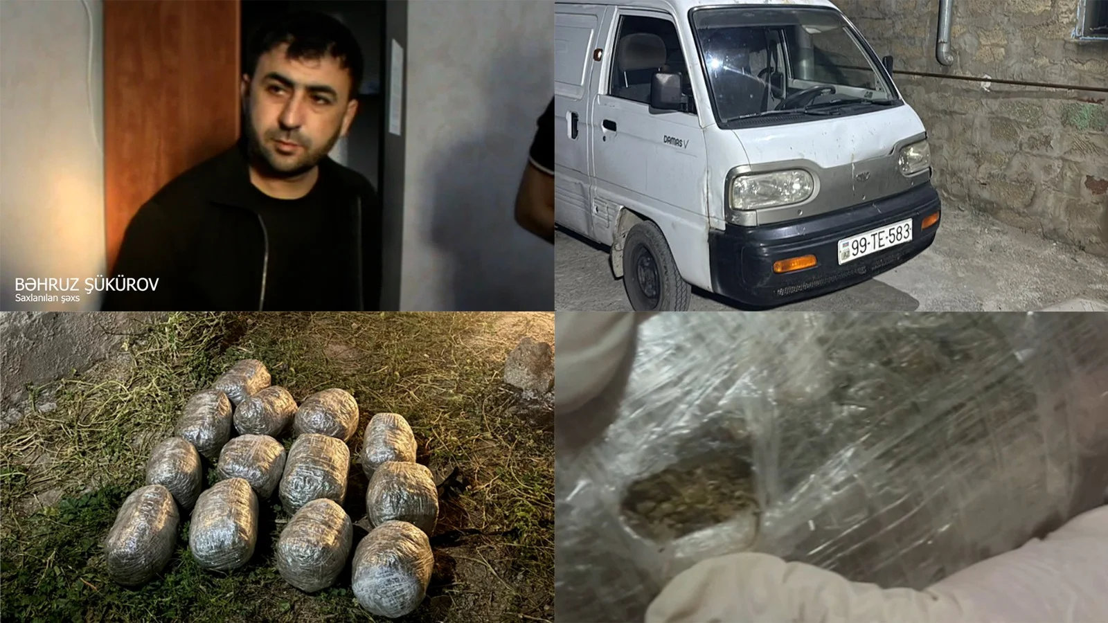 Narkokuryerdən inanılmaz hərəkət - marketlərə çörək payladığı avtomobillə narkotiklərin də dövriyyəsini təşkil edən şəxsi polis saxladı