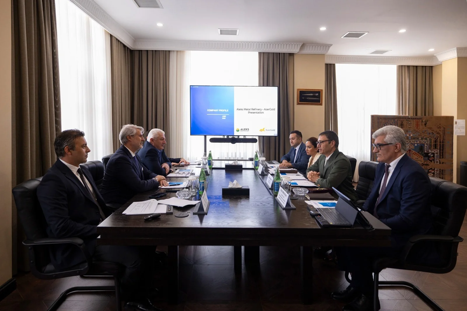 “AzerGold” QSC-də Türkiyənin “Aleks Metal Rafineri” şirkətinin  rəhbəri ilə görüş keçirilib