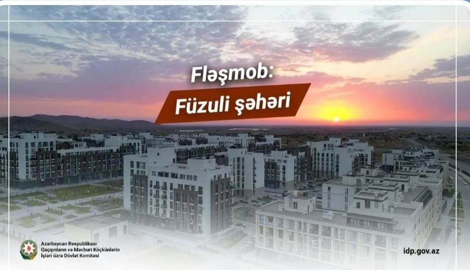 Füzuli şəhərində fləşmob keçirilib