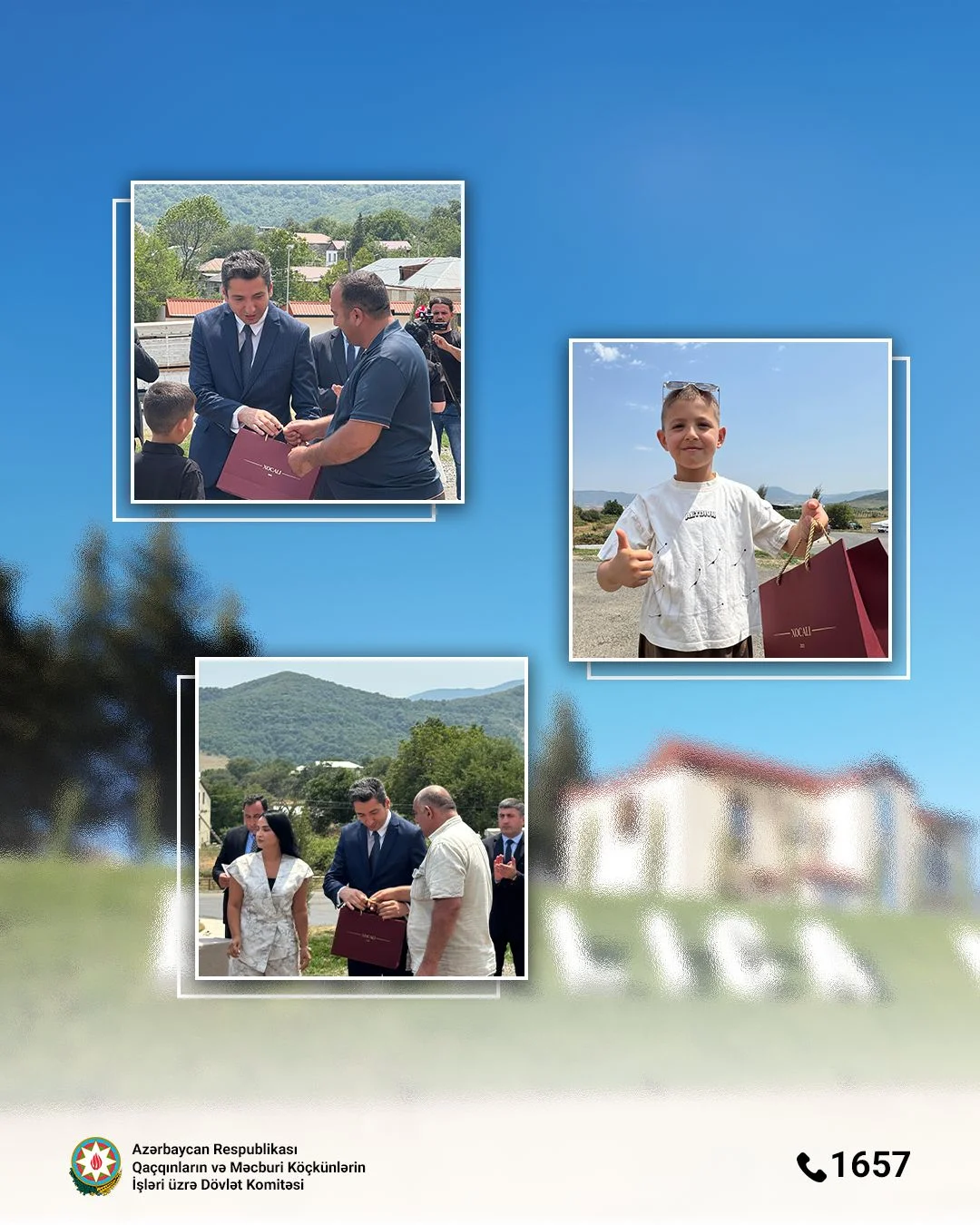 Növbəti köç karvanı Xocalı rayonunun Ballıca kəndinə çatıb