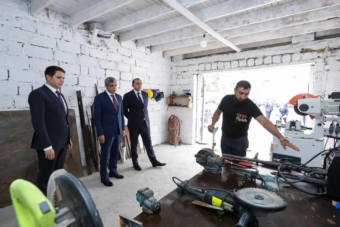 Daşkəsəndə özünüməşğulluq proqramı çərçivəsində qurulmuş təsərrüfatlara baxış olub