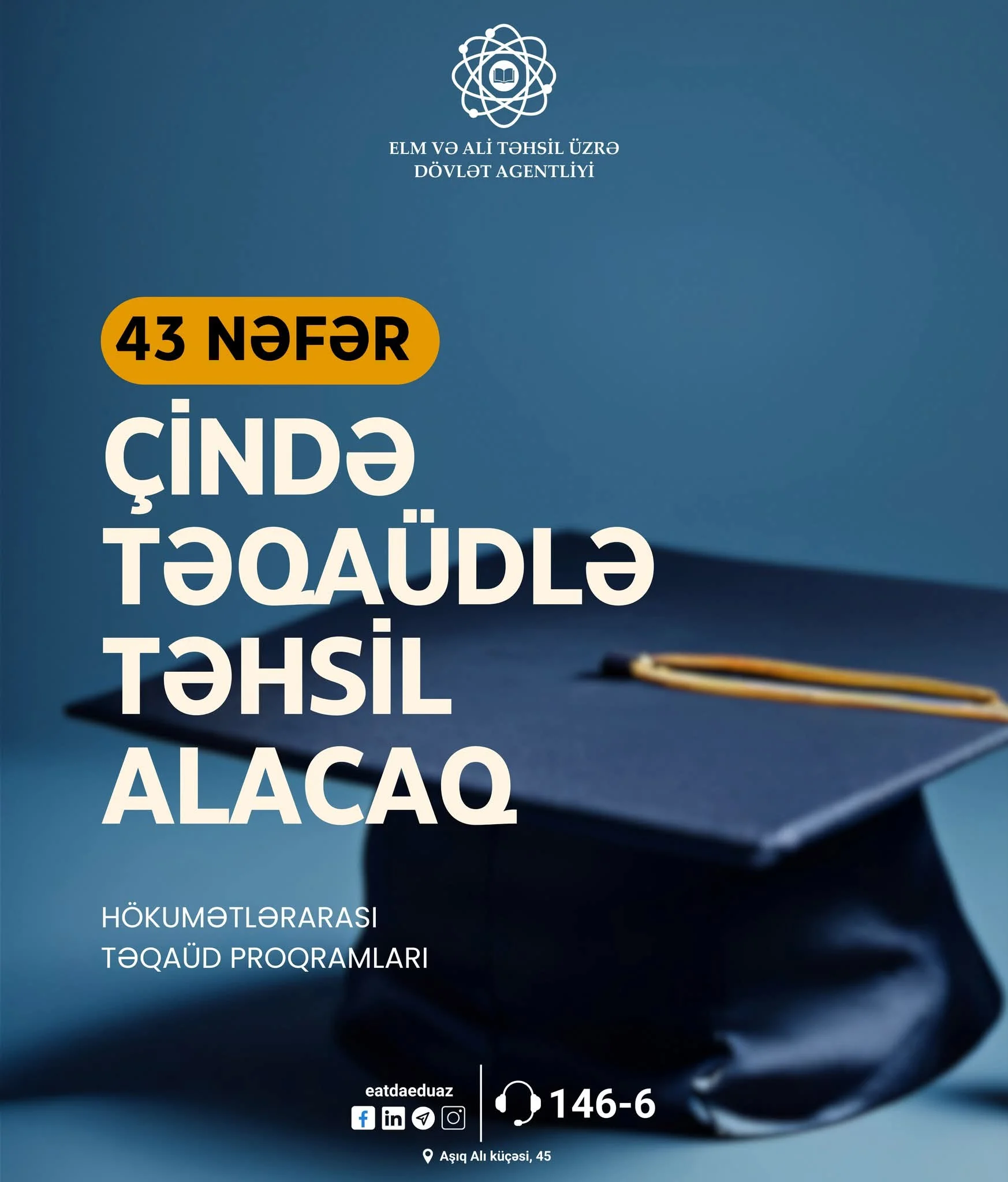 Azərbaycanlı tələbələr Çinin aparıcı universitetlərində təqaüdlə təhsil alacaq