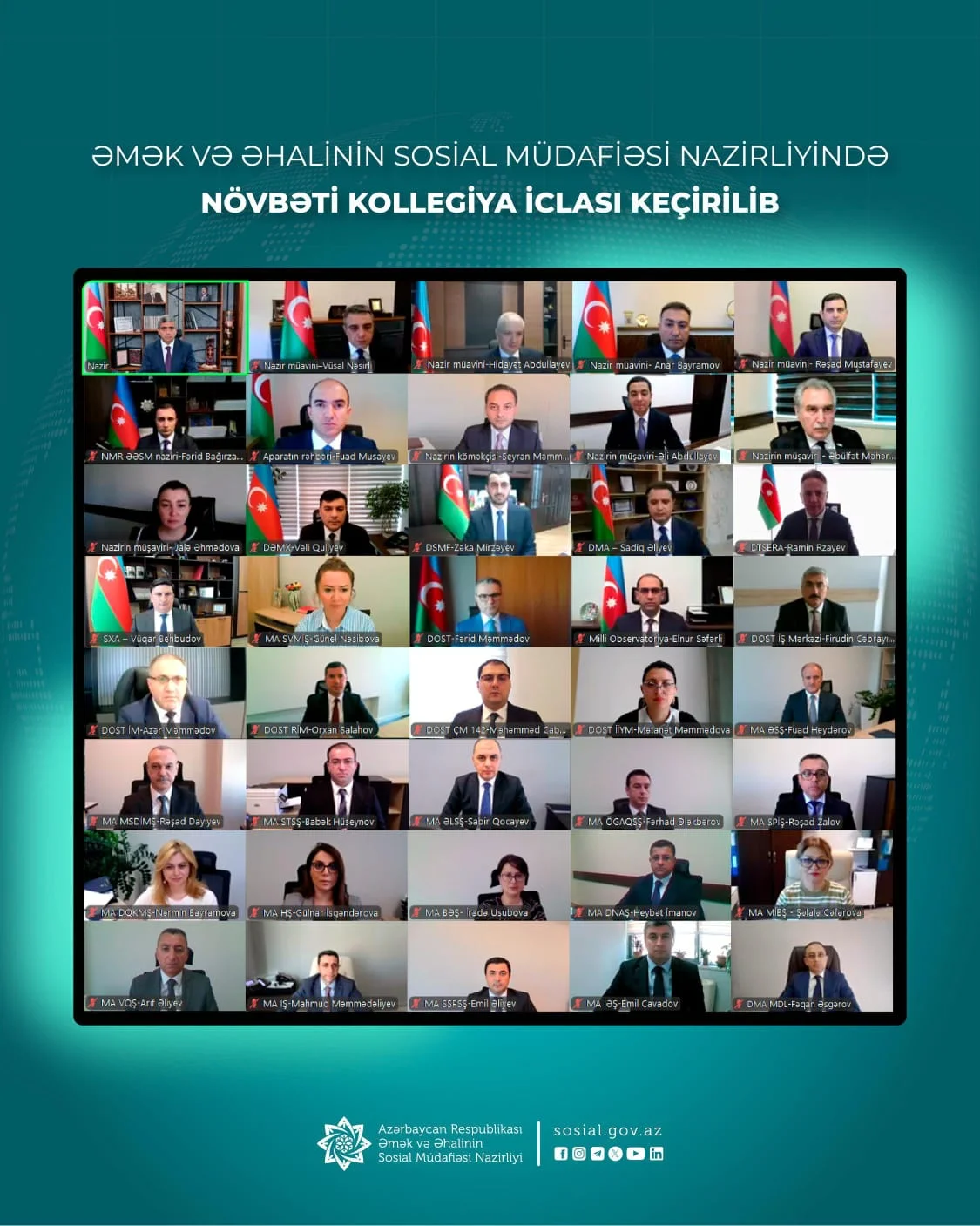 Nazirlikdə növbəti kollegiya iclası keçirilib