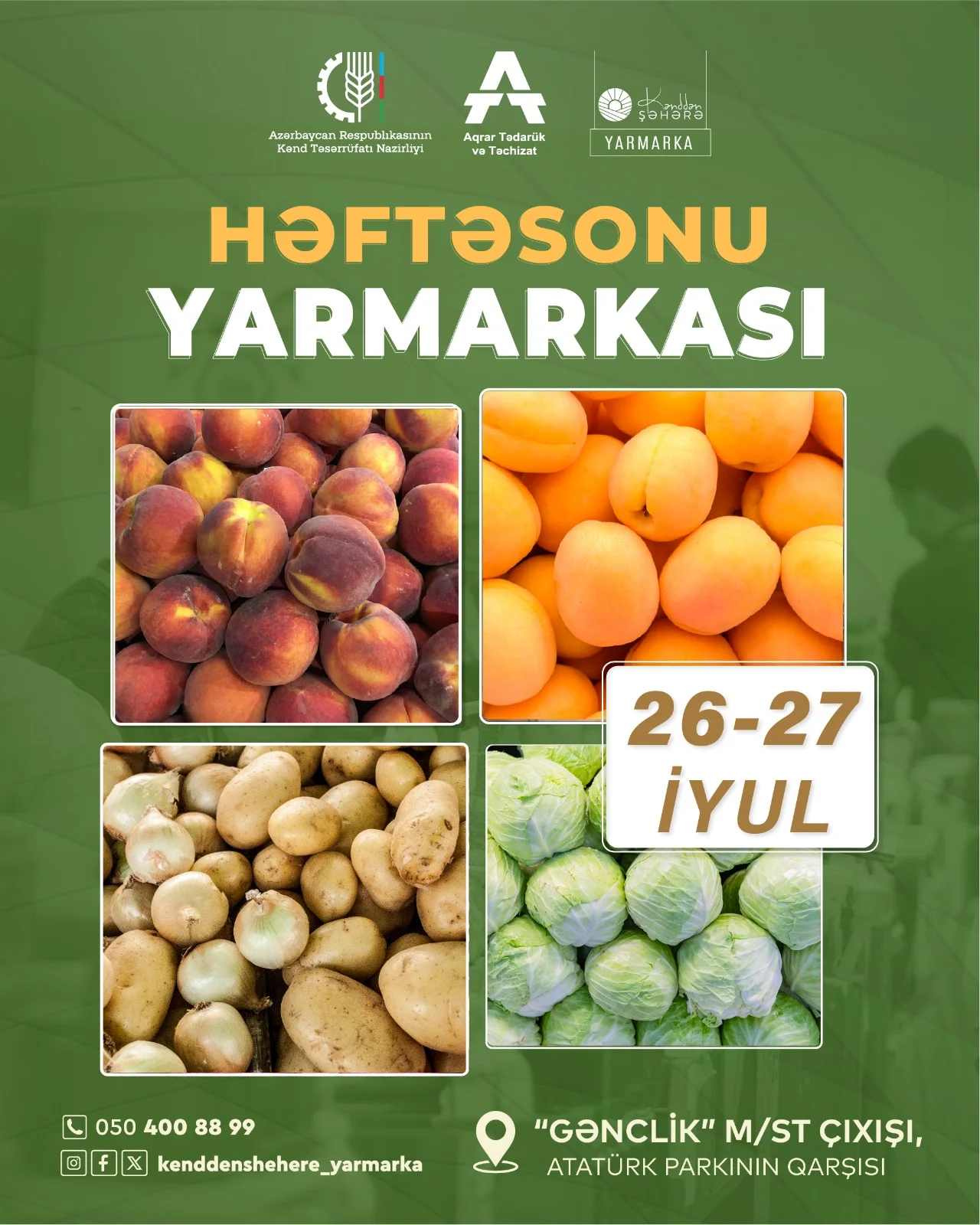 Bakıda növbəti “Kənddən Şəhərə” həftəsonu yarmarkası təşkil olunacaq