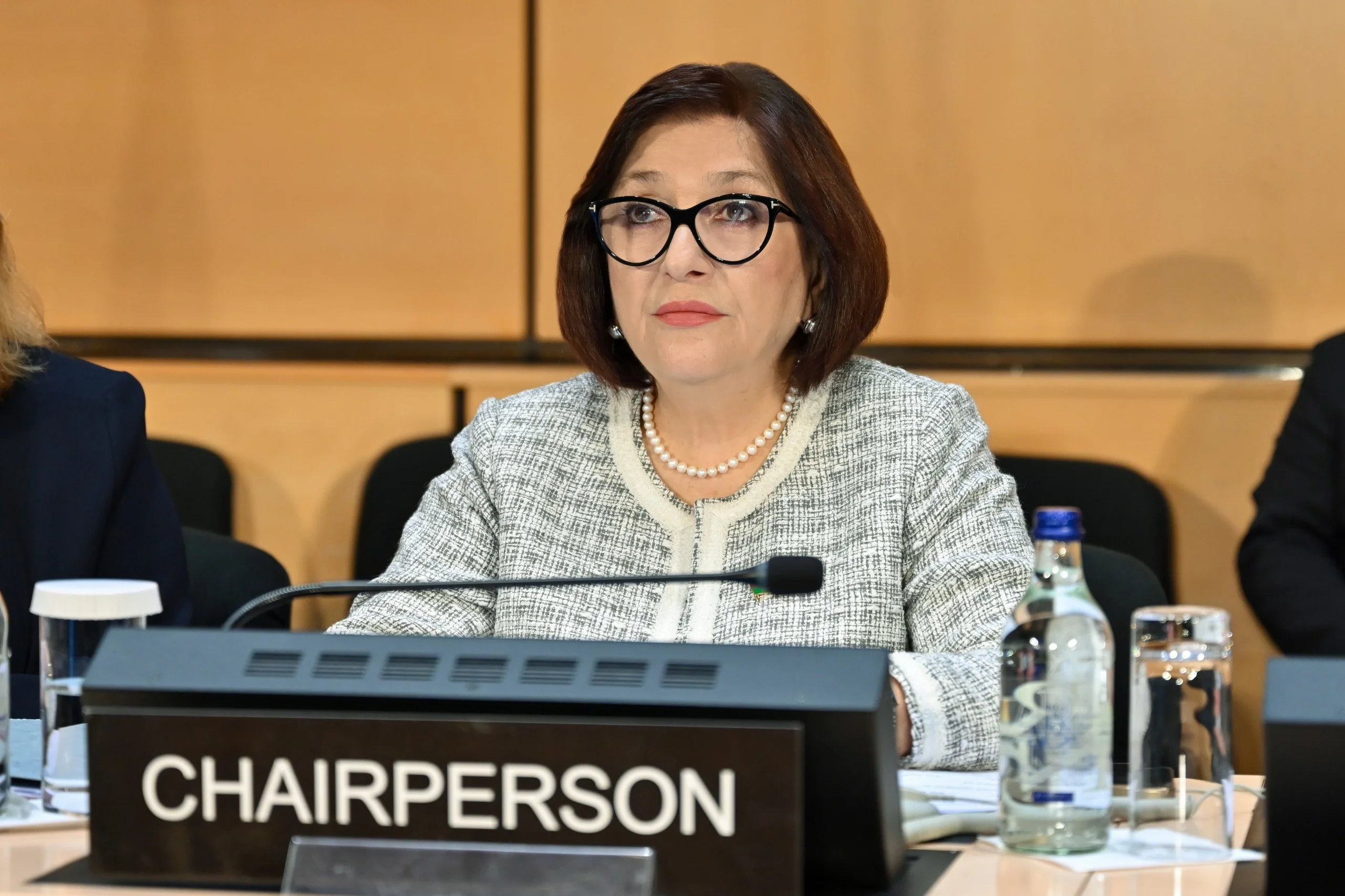 Milli Məclisin sədri Sahibə Qafarova Parlament Sədrlərinin 6-cı Dünya Konfransının ikinci günündə ümumi müzakirələrə sədrlik edib