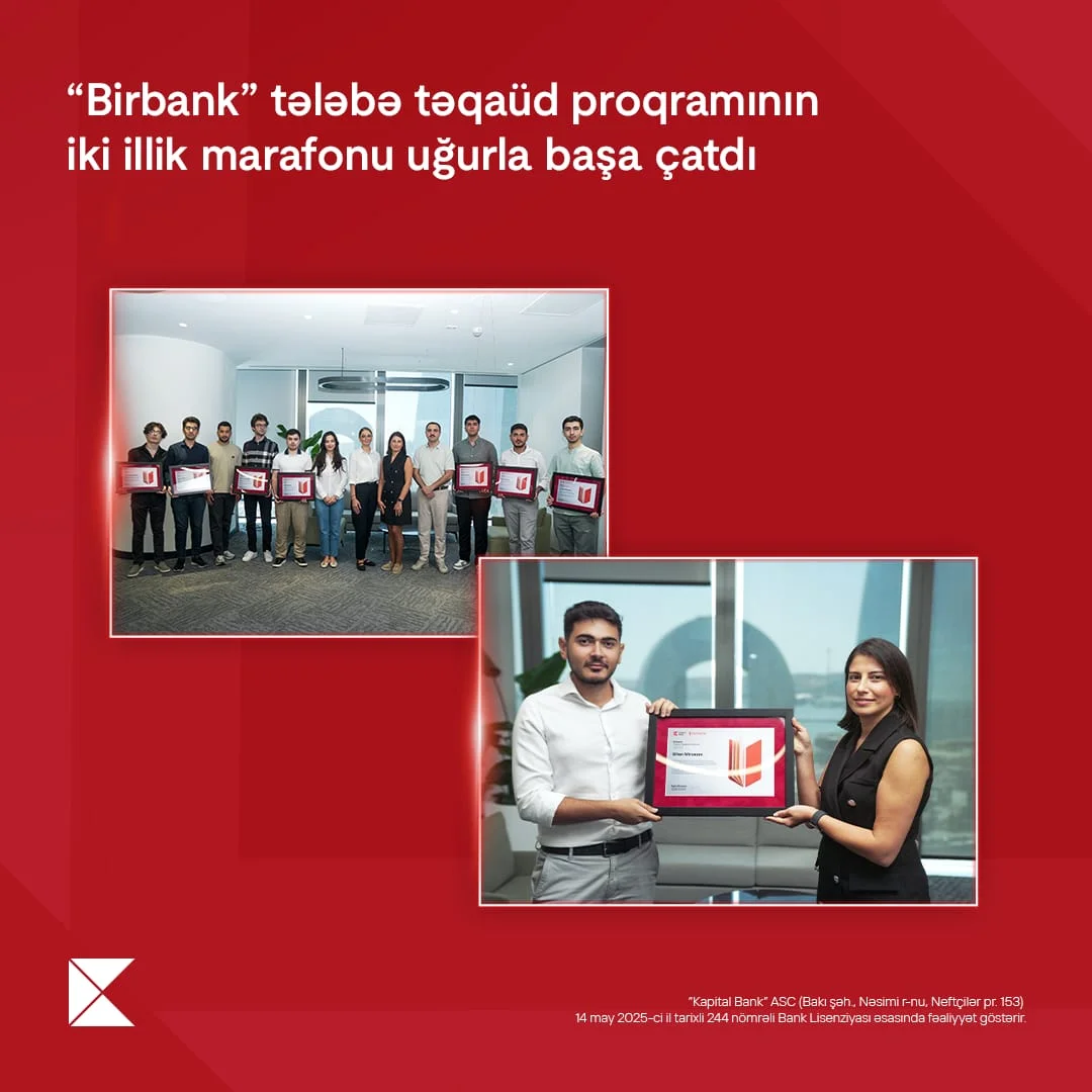 “Birbank” tələbə təqaüd proqramının iki illik marafonu uğurla başa çatdı