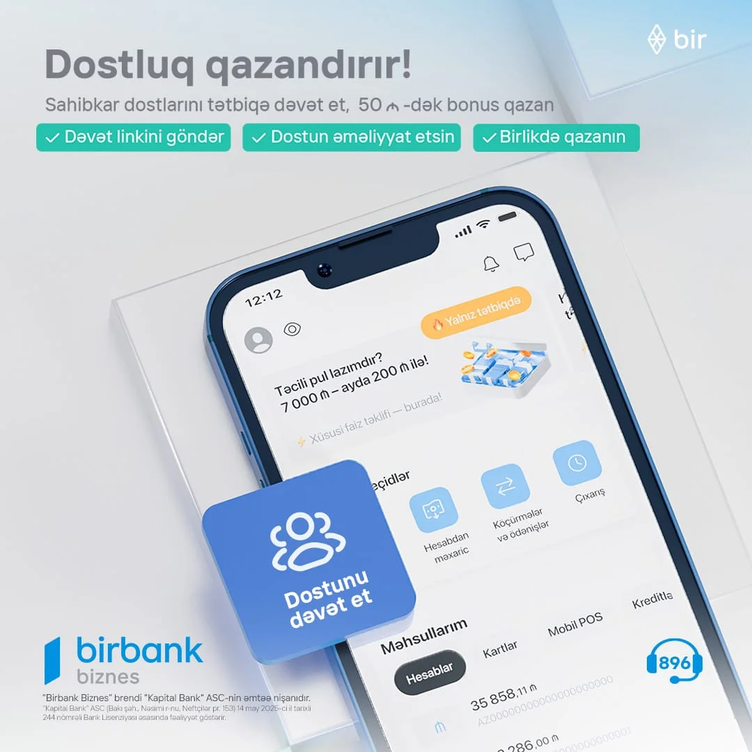 Birbank Biznes-də dostluq qazandırır