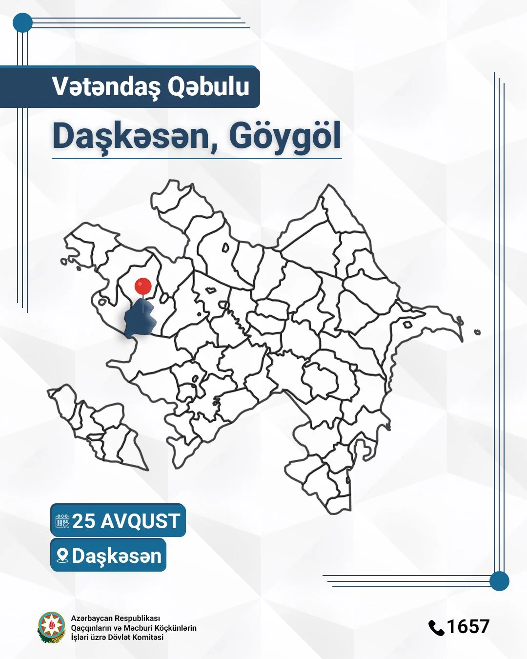 Rövşən Rzayev Daşkəsəndə vətəndaş qəbulu keçirir