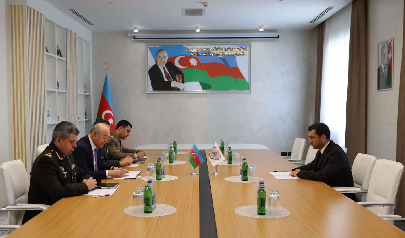 Nazir Kəmaləddin Heydərov Beynəlxalq Mülki Müdafiə Təşkilatının yeni Baş katibi ilə görüşüb