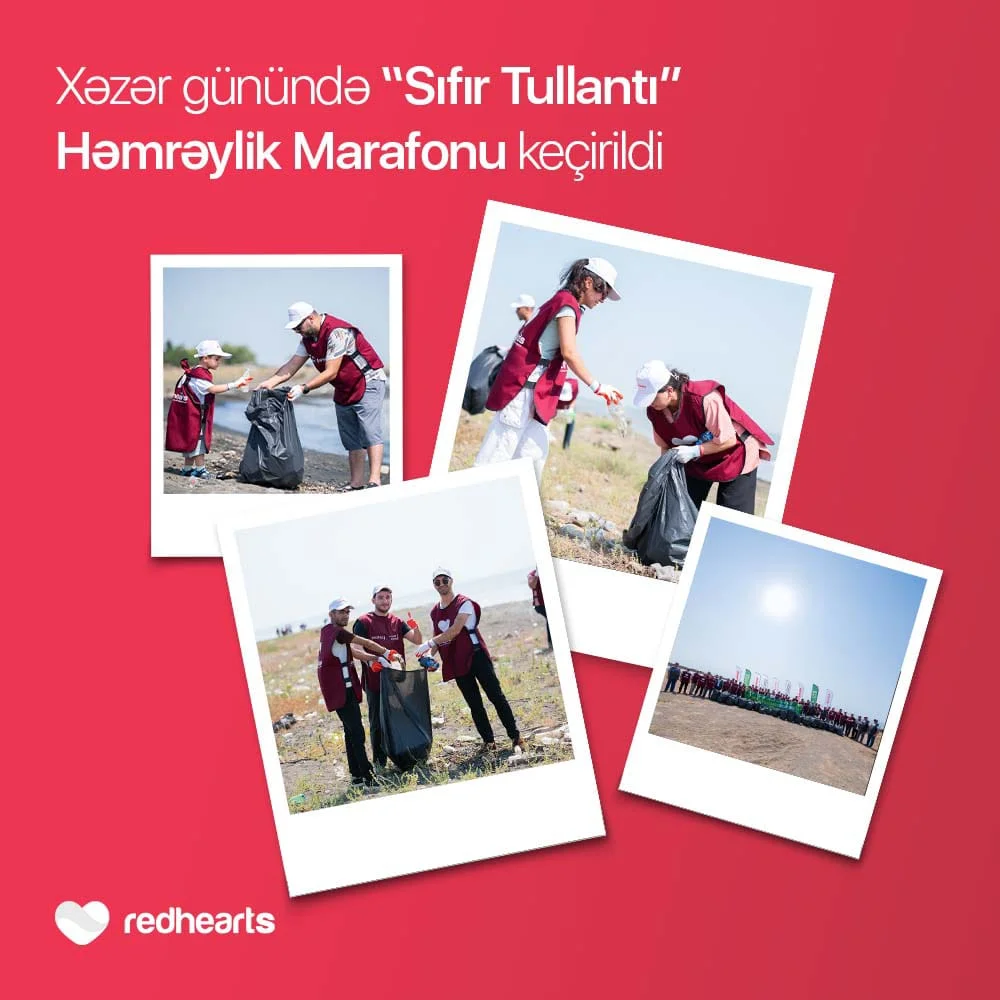 “Sıfır Tullantı” Həmrəylik Marafonu davam edir: Xəzər Günündə 768 kq tullantı toplanıldı