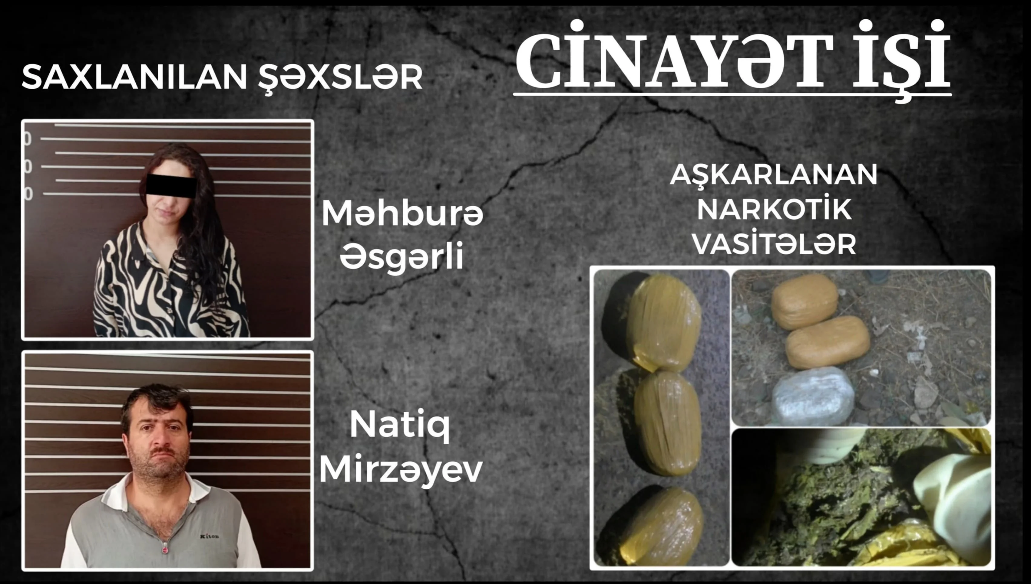 Yardımlıda narkokuryer şəbəkə ifşa edildi - biri qadındır
